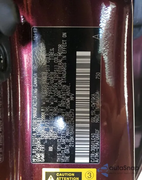 2014 Lexus Rx 350 Base z USA, uszkodzony, nr VIN 2T2BK1BA6EC242573